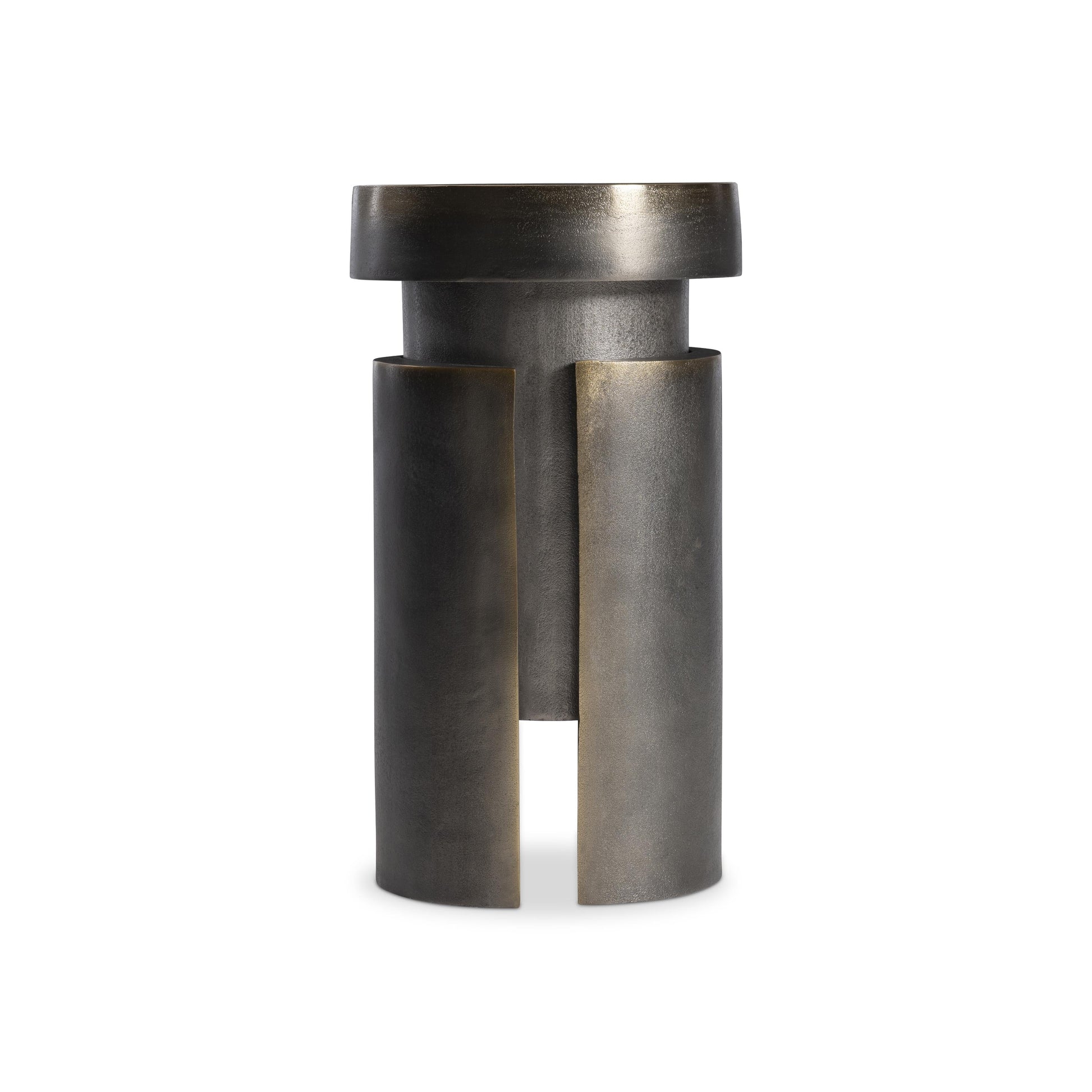 Avi Blackened Brass Accent Table - Ornate Home