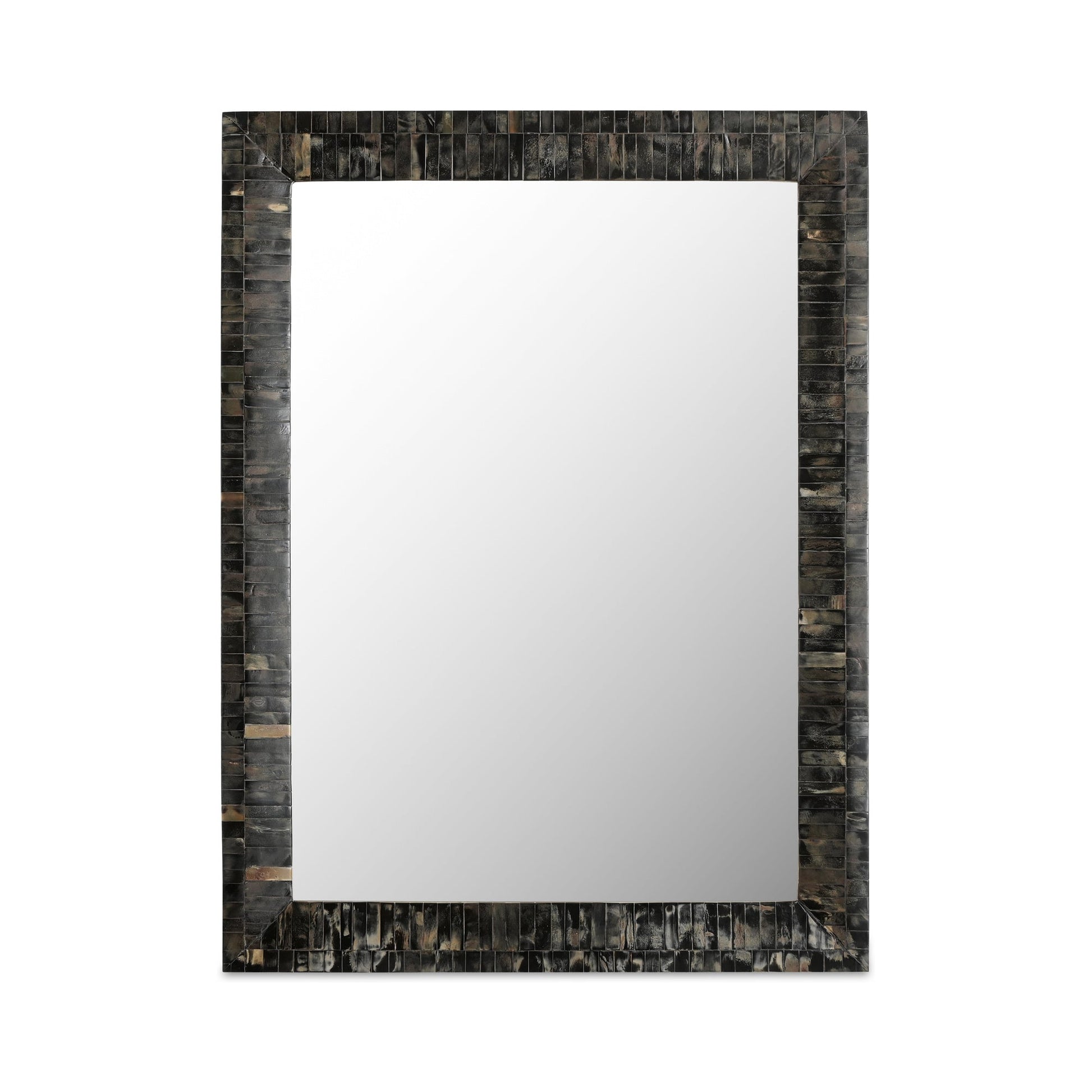 Avis Black Horn Inlay Mirror - Ornate Home