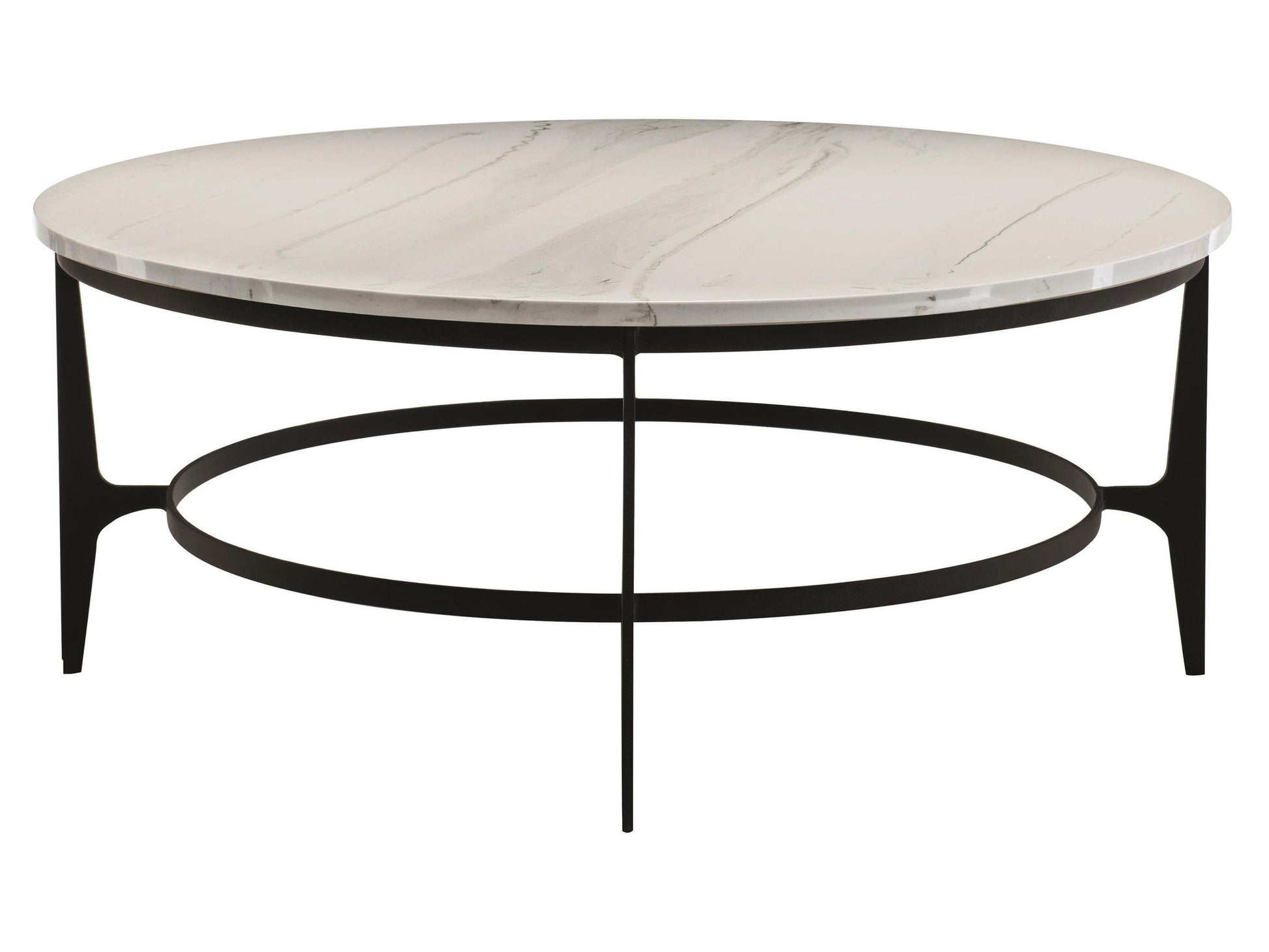 Avondale Faux Marble/Blackened Steel Cocktail Table - Ornate Home