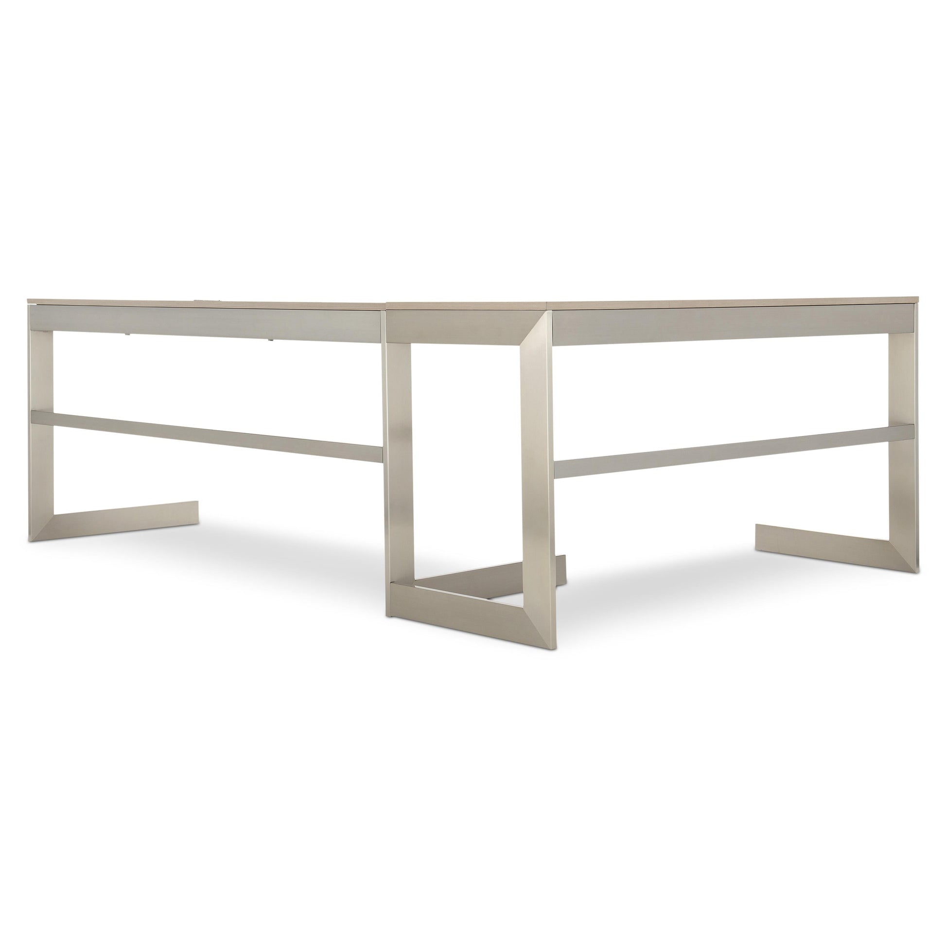 Axiom Brushed Silver/Linear Grey Desk - Ornate Home