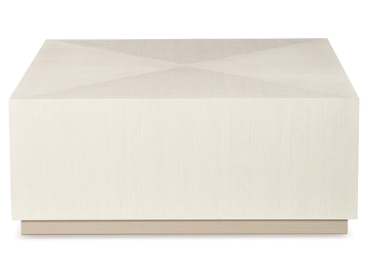 Axiom Linear Grey/Linear White Square Cocktail Table - Ornate Home
