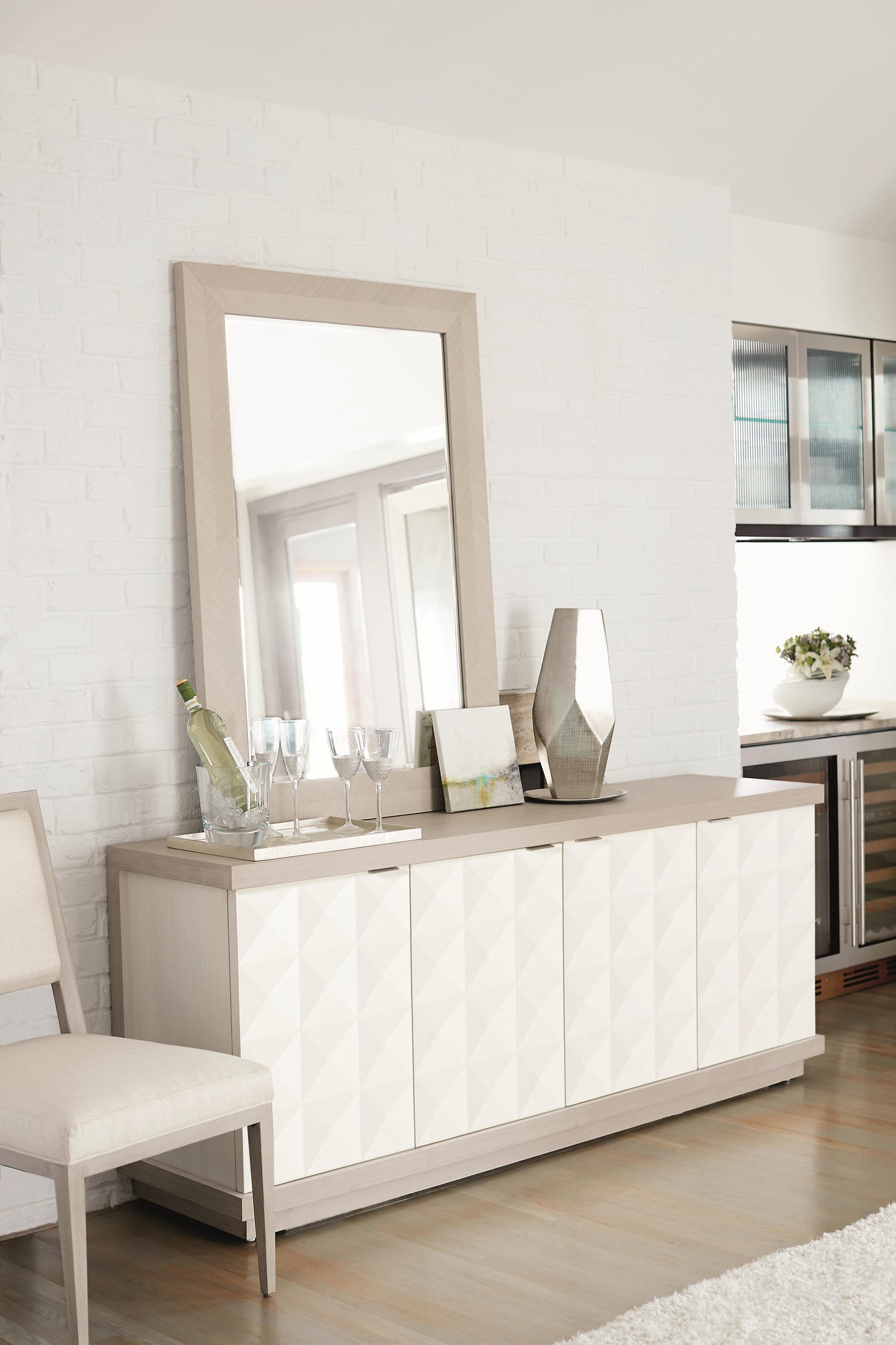Axiom Linear Grey Mirror - Ornate Home