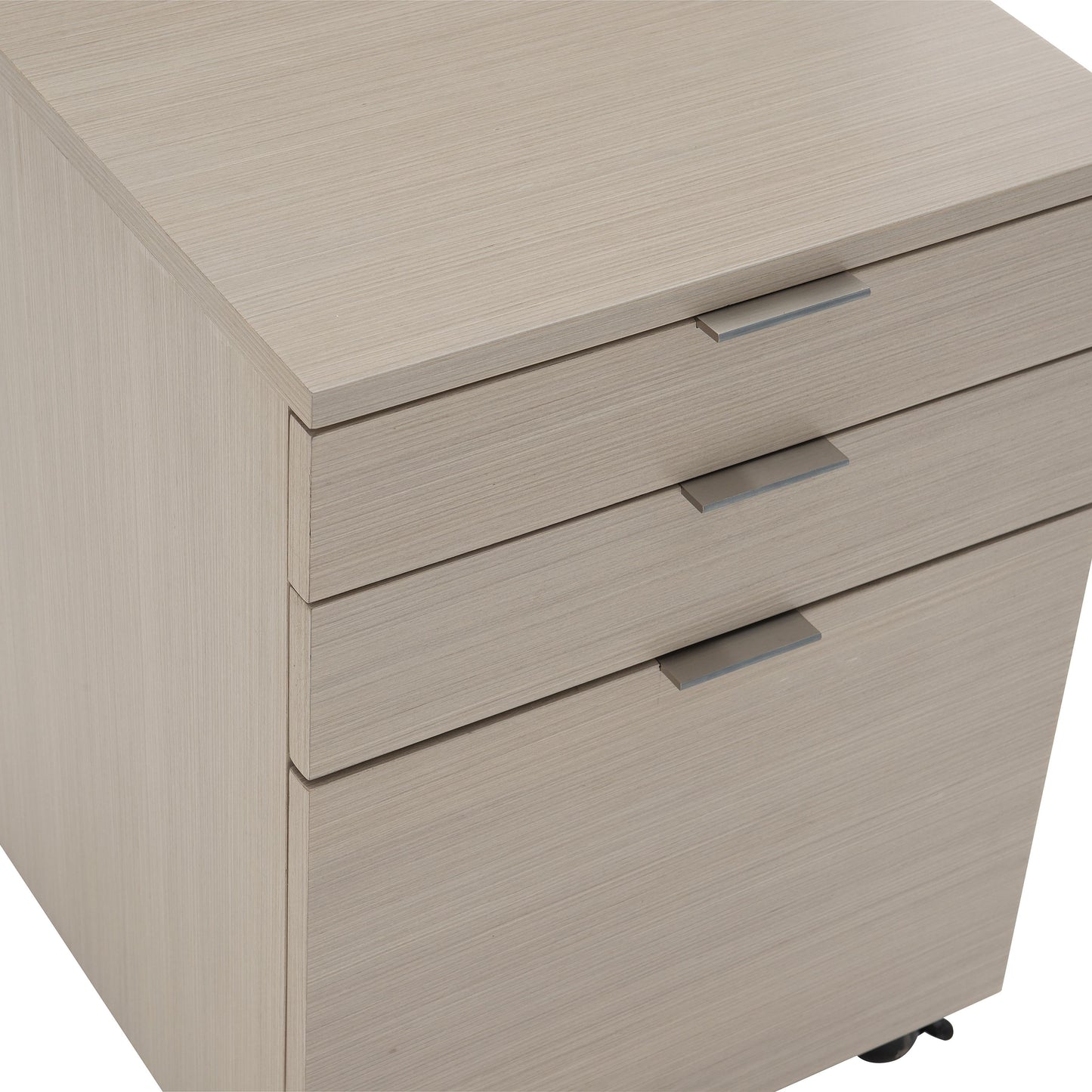 Axiom Linear Grey Three Drawer File Cabinet - Ornate Home