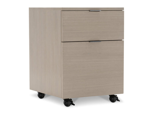 Axiom Linear Grey Two Drawer File Cabinet - Ornate Home