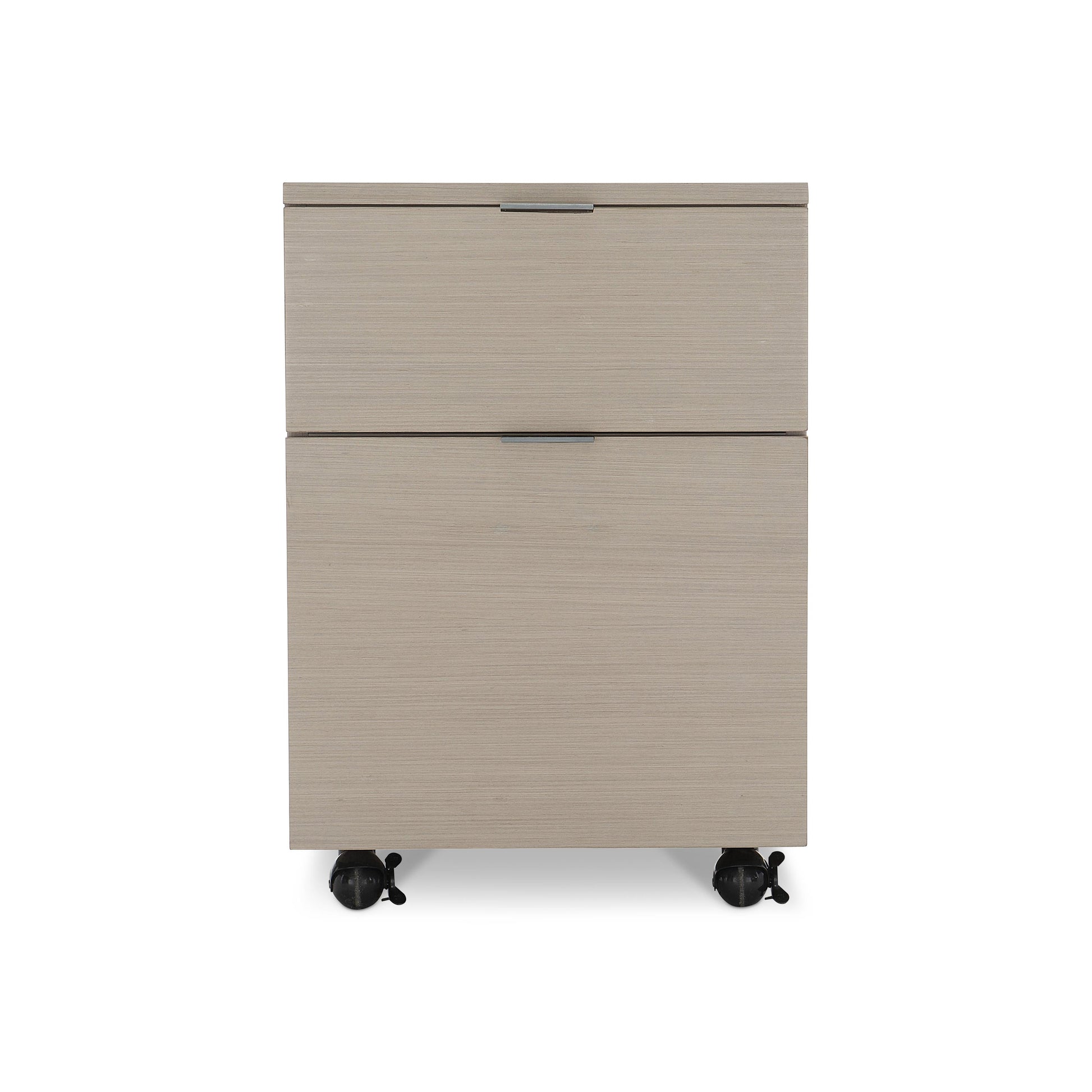 Axiom Linear Grey Two Drawer File Cabinet - Ornate Home