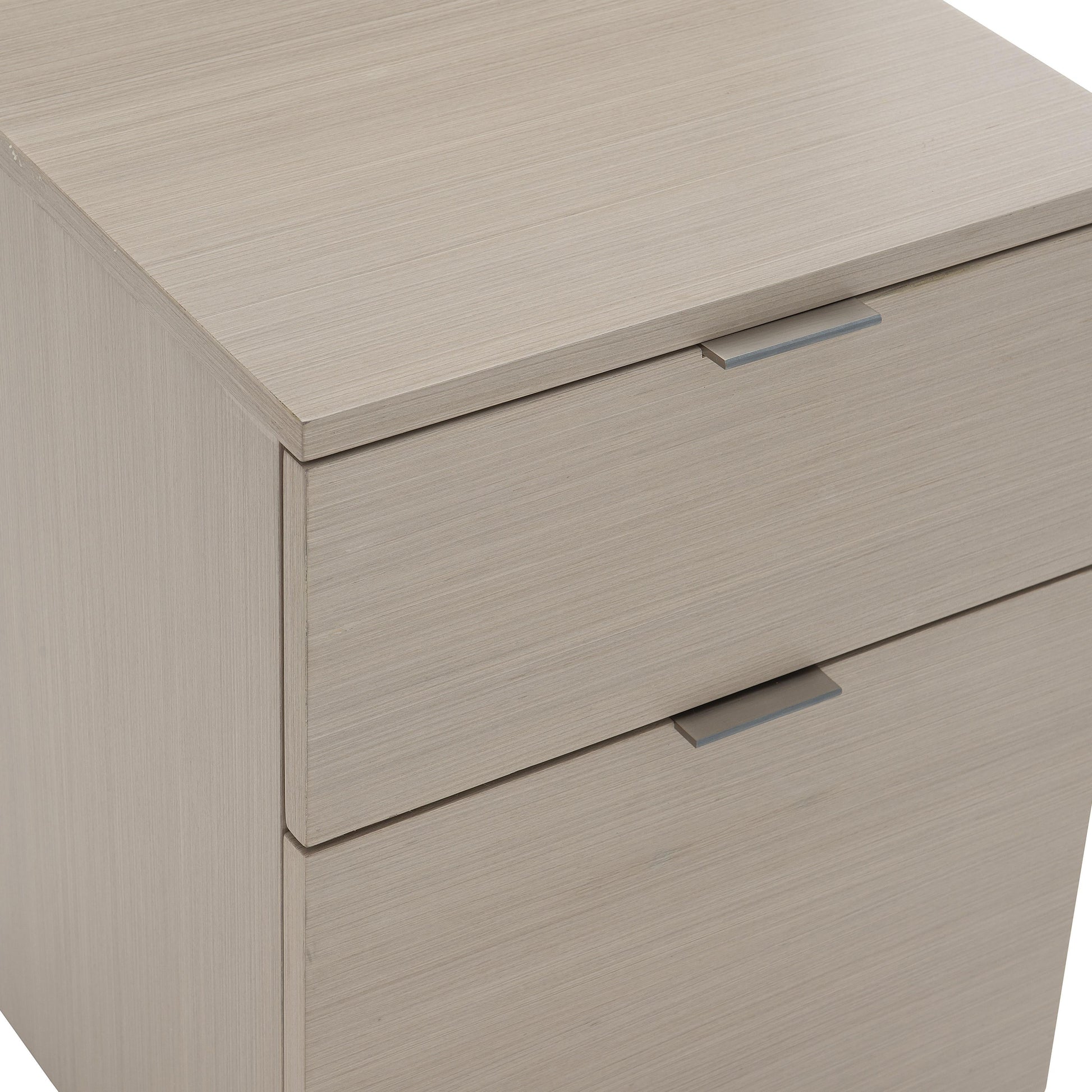 Axiom Linear Grey Two Drawer File Cabinet - Ornate Home