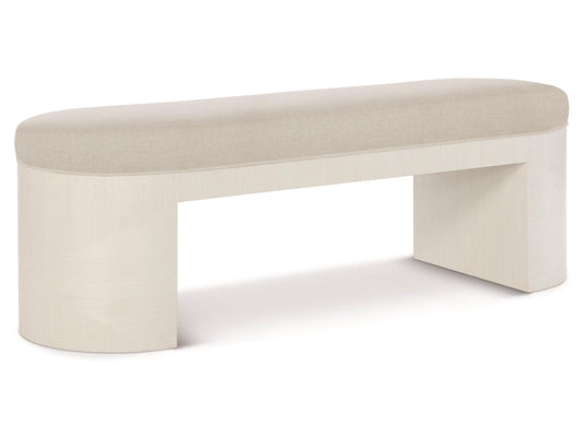 Axiom Linear White/White/Cream Bench - Ornate Home