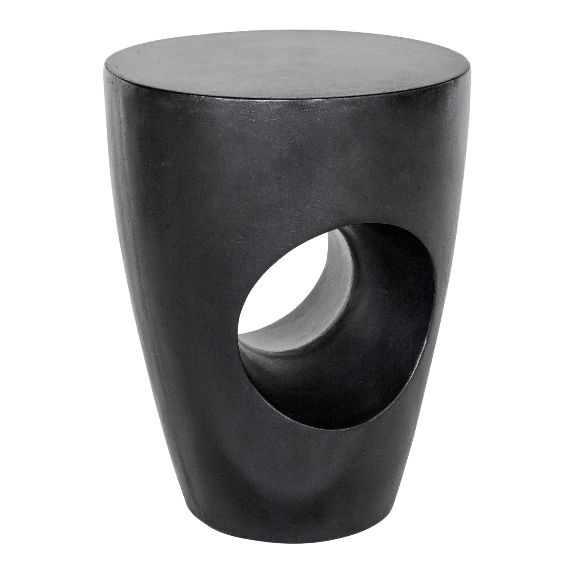 Aylard Black Outdoor Stool - Ornate Home