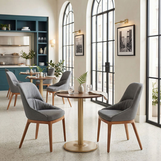 Ayr Slate Gray Dining Chair (Set of 2) - Ornate Home