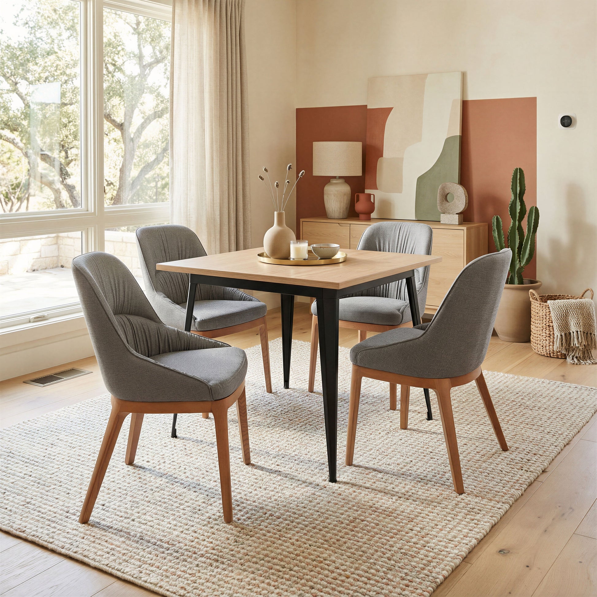 Ayr Slate Gray Dining Chair (Set of 2) - Ornate Home