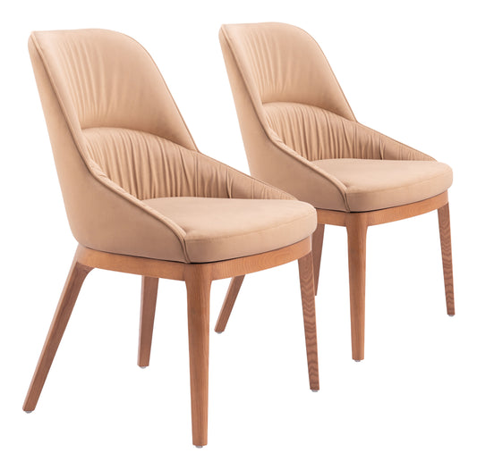 Ayr Tan Dining Chair (Set of 2) - Ornate Home