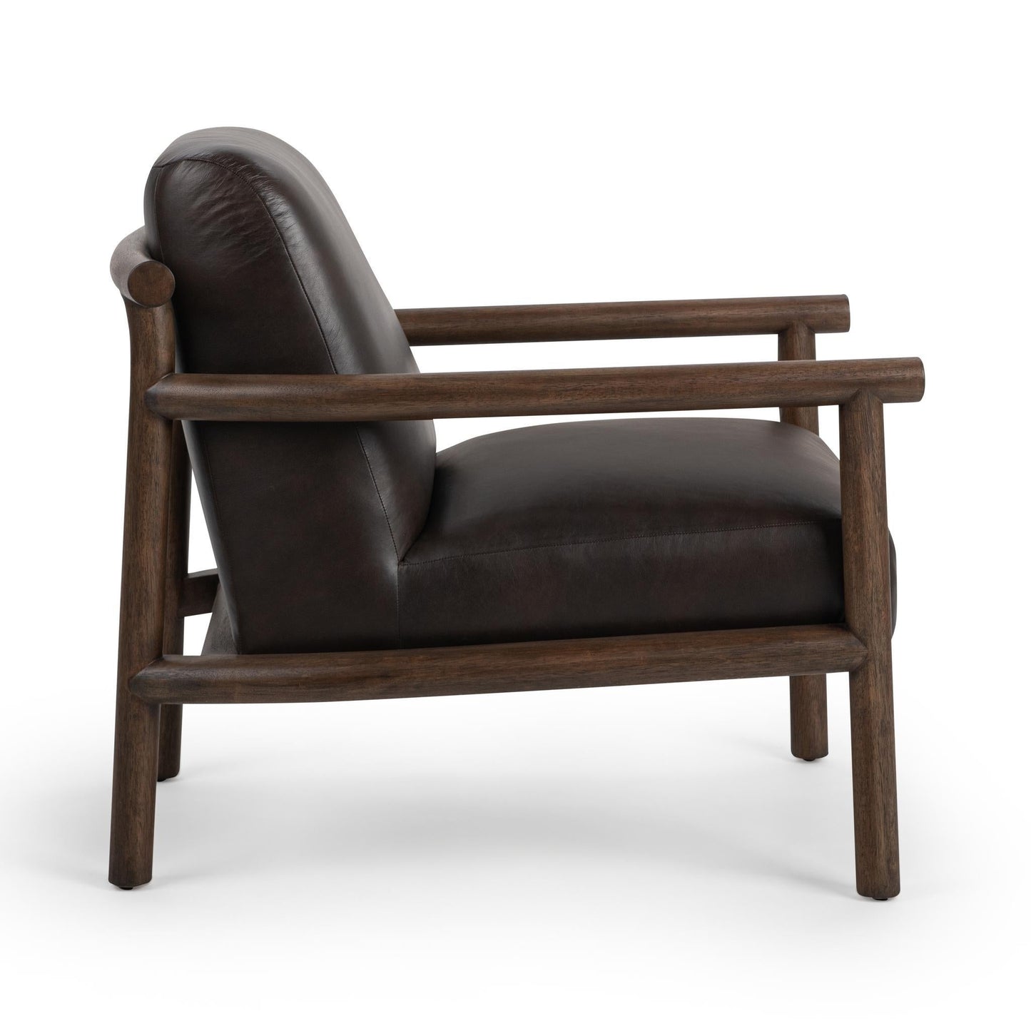 Azoria Dark Roast Accent Chair - Ornate Home