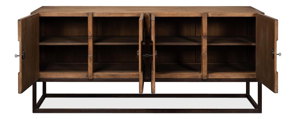 Aztec Brown Sideboard On Stand - Ornate Home