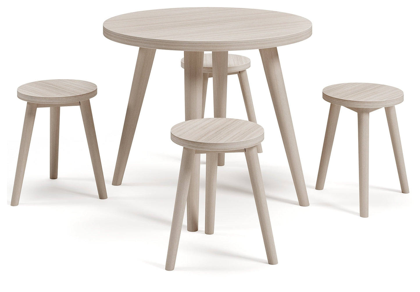 Blariden Natural Table and Chairs (Set of 5)