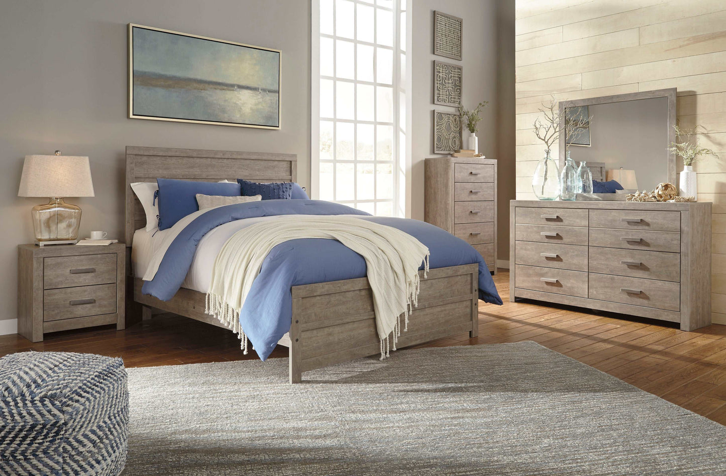 Culverbach Gray Queen Panel Bed