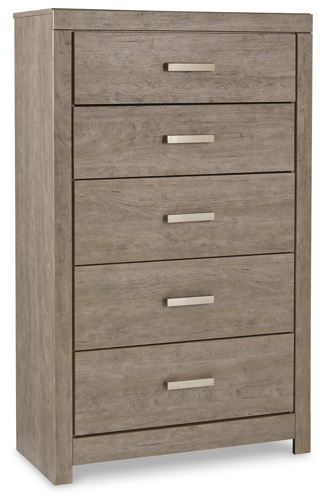 Culverbach Gray Full Panel Bedroom Set with Chest of Drawers and Nightstand