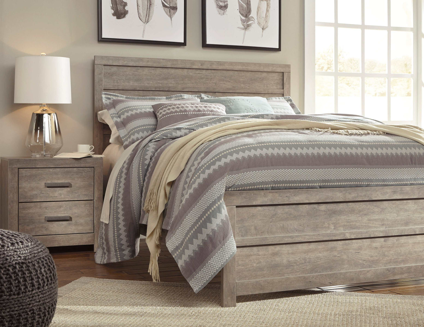 Culverbach Gray Queen Panel Bed