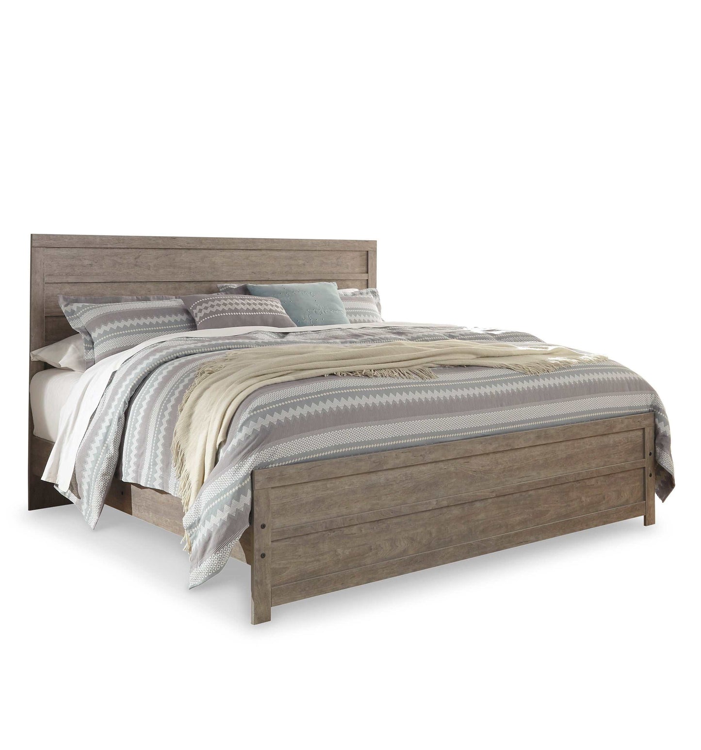 Culverbach Gray King Panel Bed