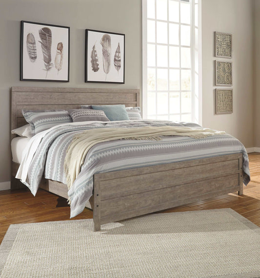 Culverbach Gray King Panel Bed