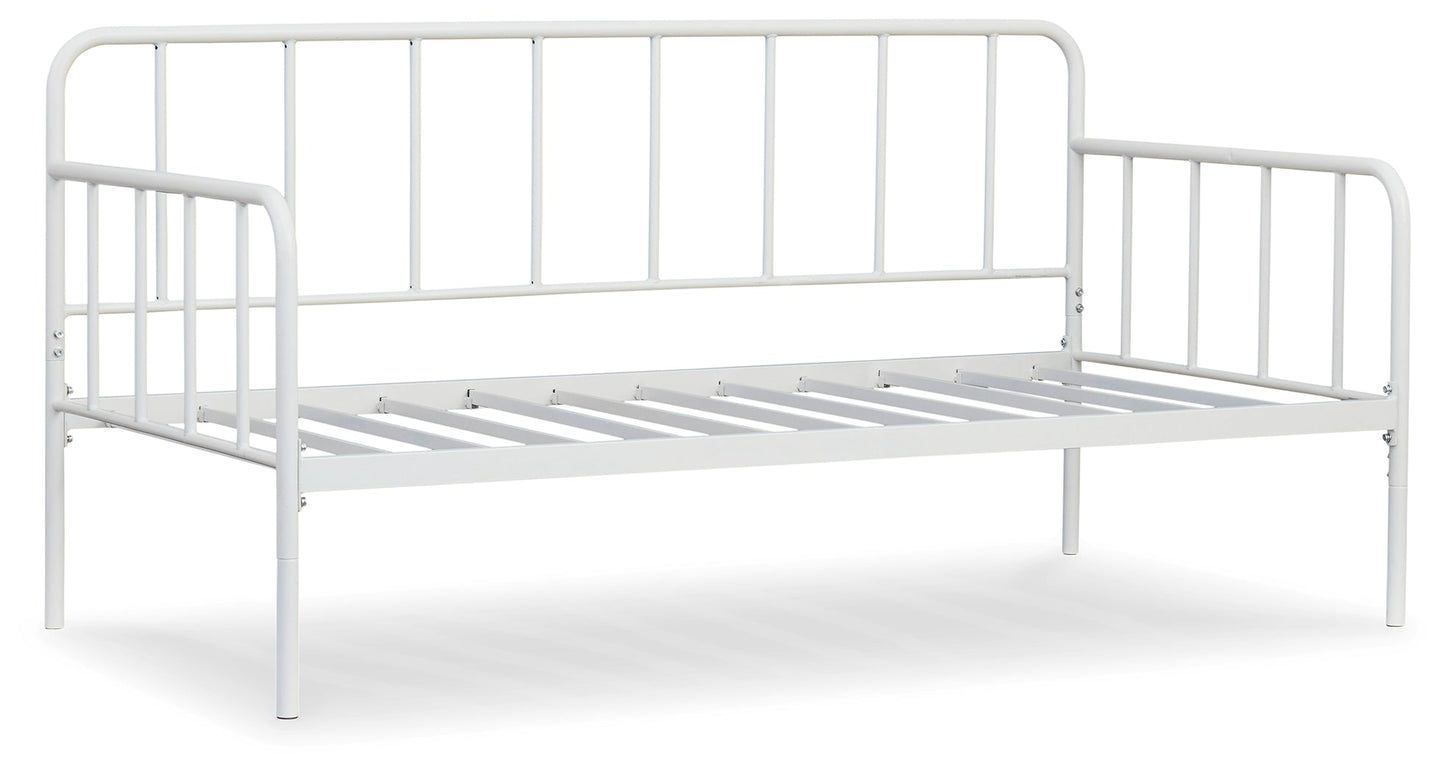 Trentlore White Twin Metal Day Bed with Platform