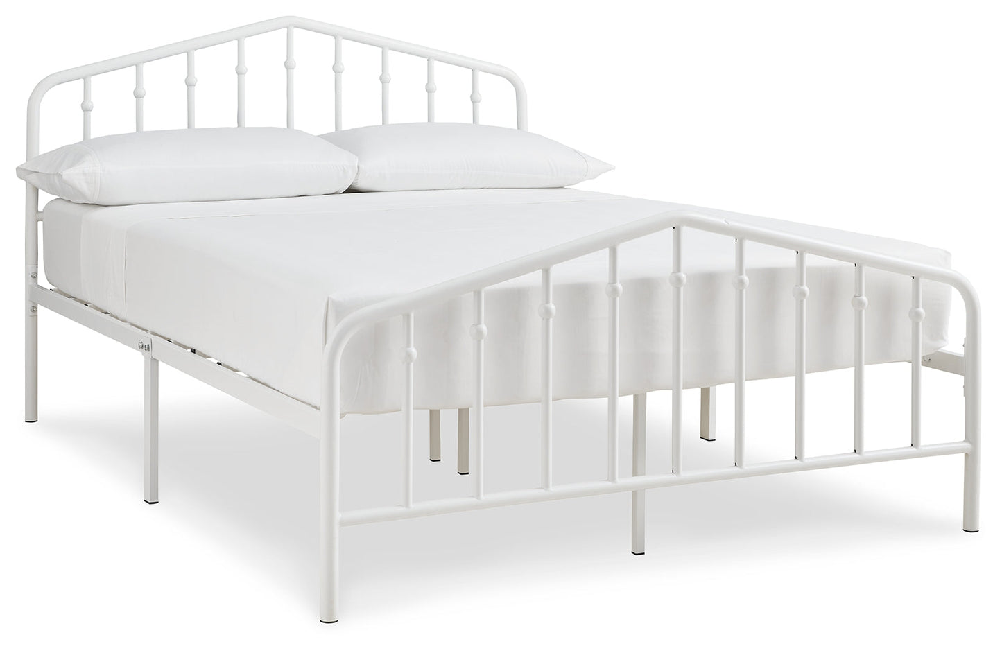 Trentlore White Full Metal Bed