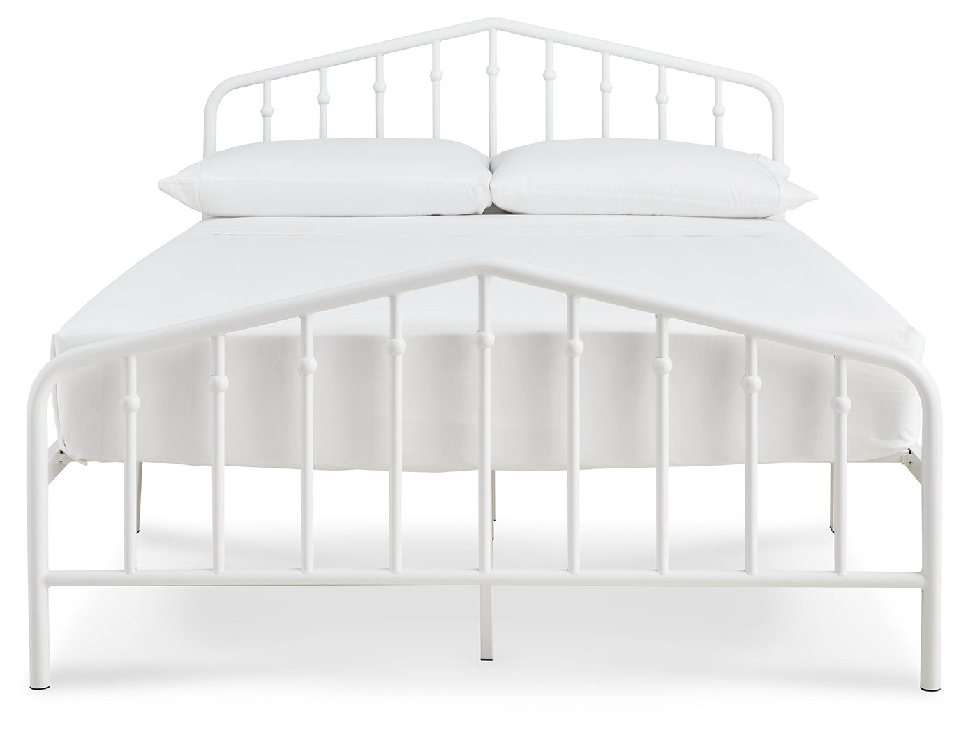 Trentlore White Full Metal Bed