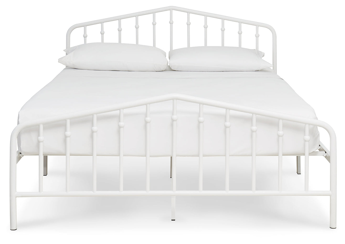 Trentlore White Queen Metal Bed