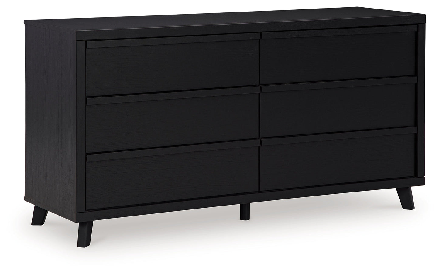 Danziar Black Queen Panel Bedroom Set with Dresser and Nightstand