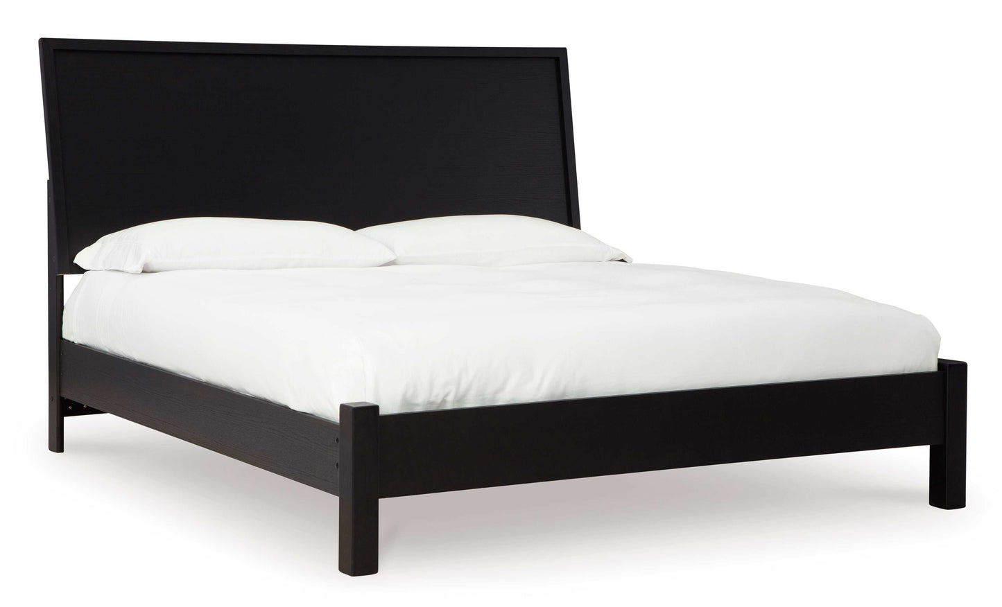 Danziar Black King Panel Bed