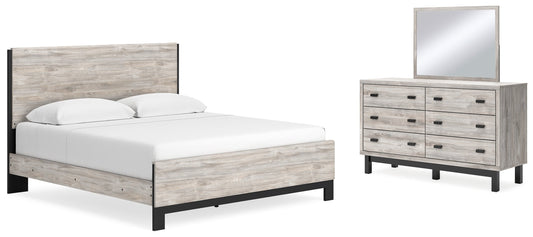 Vessalli King Panel Bedroom Set with Dresser and Mirror