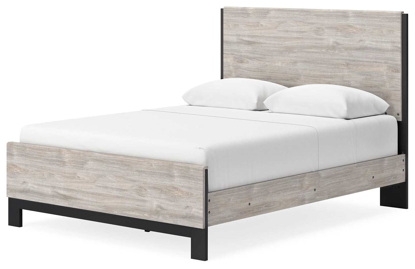 Vessalli Gray Queen Panel Bed