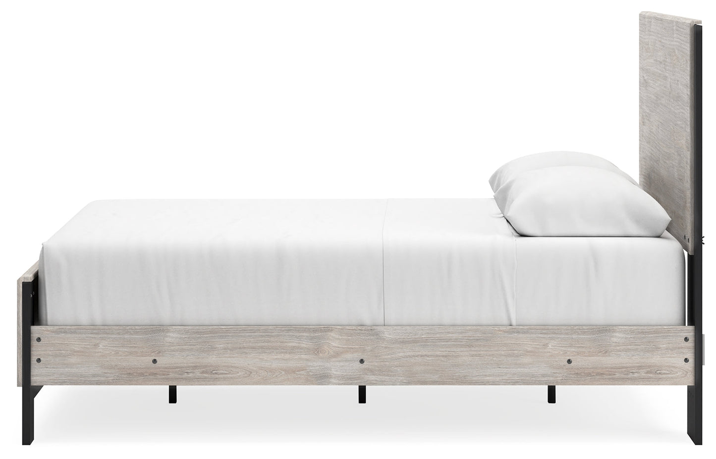 Vessalli Gray Queen Panel Bed