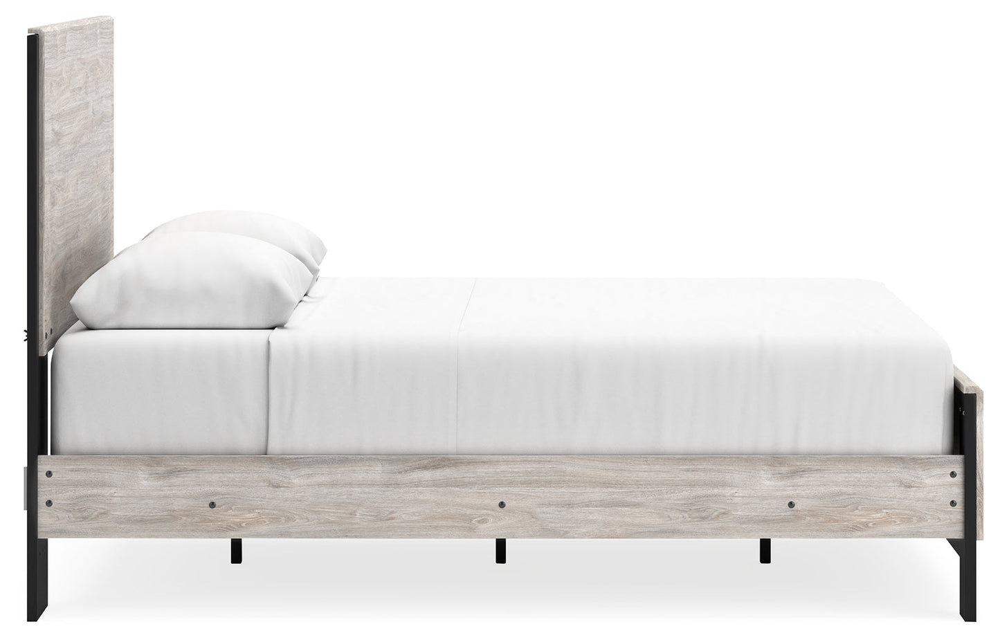 Vessalli Gray Queen Panel Bed