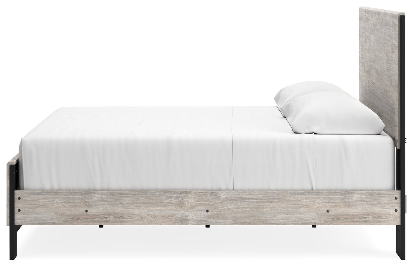 Vessalli Gray King Panel Bed