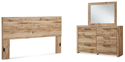 Hyanna King Panel Headboard, Dresser and Mirror