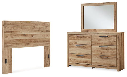 Hyanna Full Panel Headboard, Dresser and Mirror