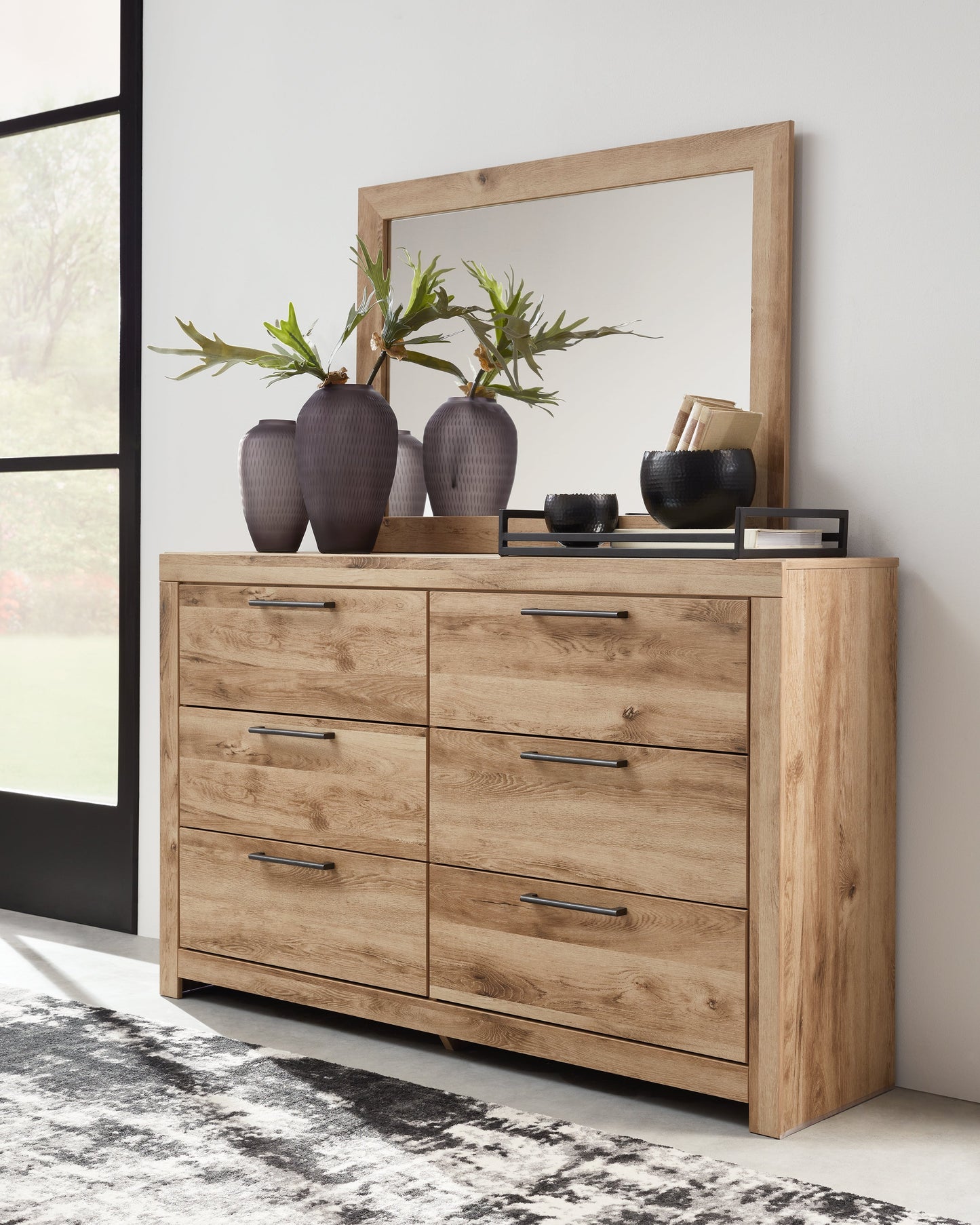 Hyanna King Panel Headboard, Dresser and Mirror