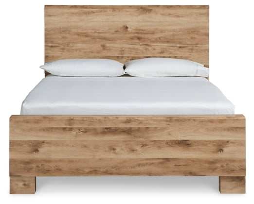 Hyanna Tan Panel Bed