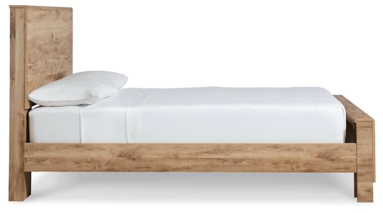 Hyanna Tan Panel Bed