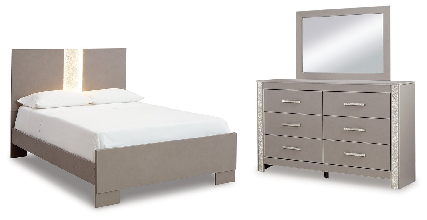 Surancha Queen Panel Bedroom Set with Dresser and Mirror