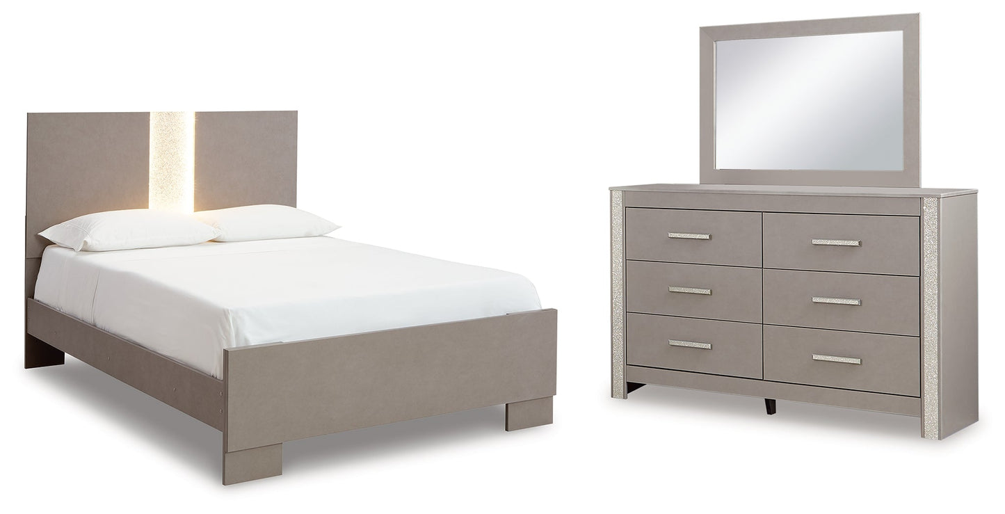 Surancha Full Panel Bedroom Set with Dresser and Mirror