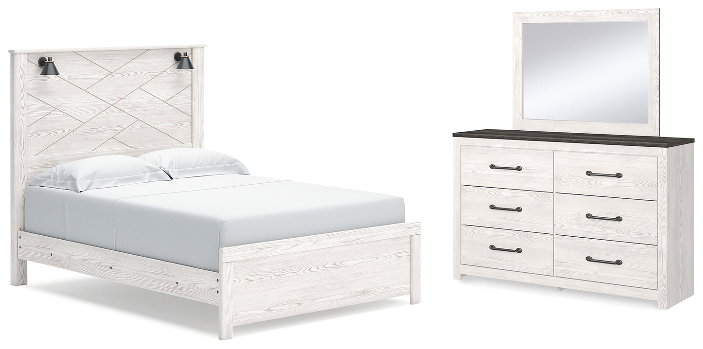 Gerridan Queen Panel Bedroom Set with Dresser and Mirror