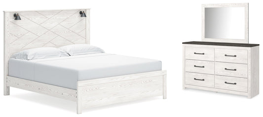 Gerridan King Panel Bedroom Set with Dresser and Mirror