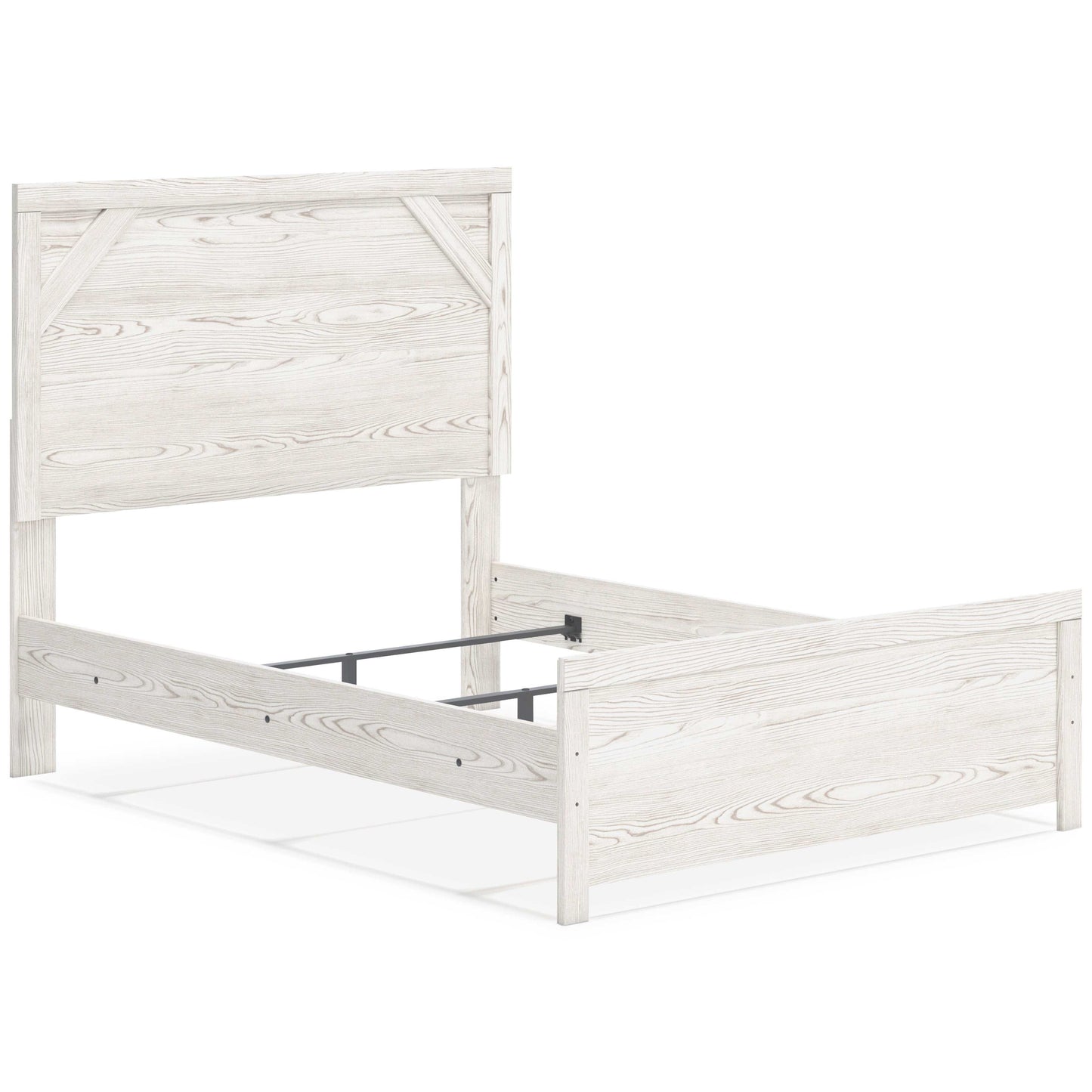 Gerridan White & Gray Full Panel Bed Frame