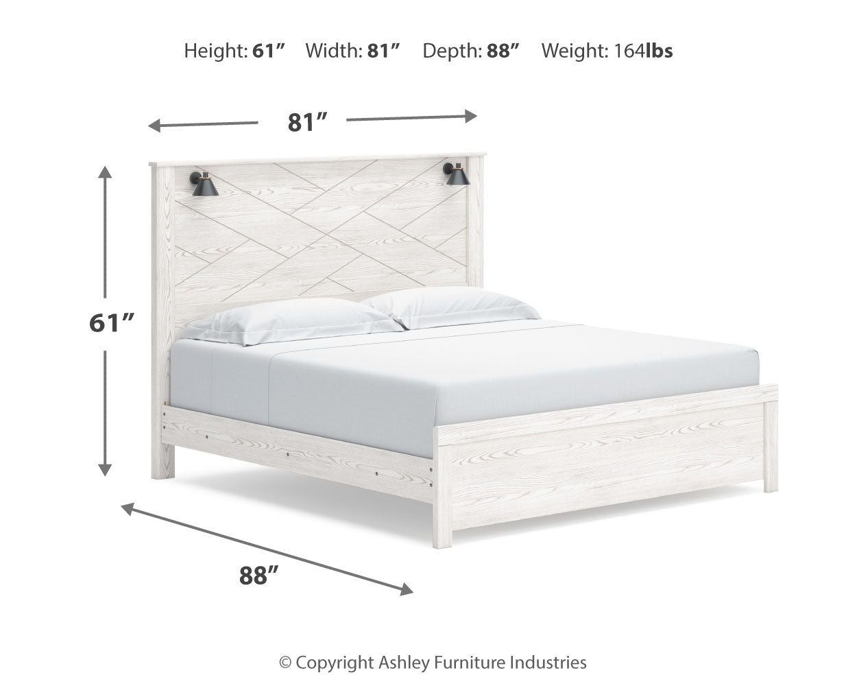 Gerridan King Panel Bedroom Set with Dresser and Mirror