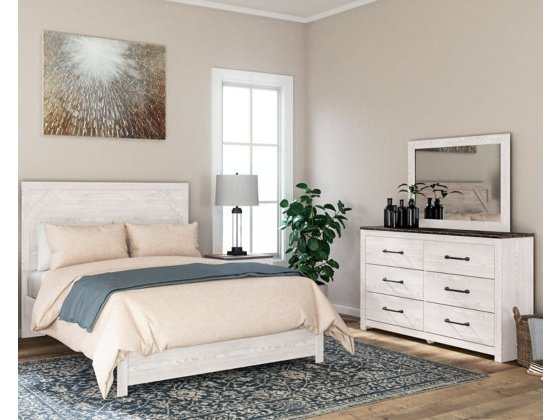 Gerridan White & Gray Bedroom Set / 3pc