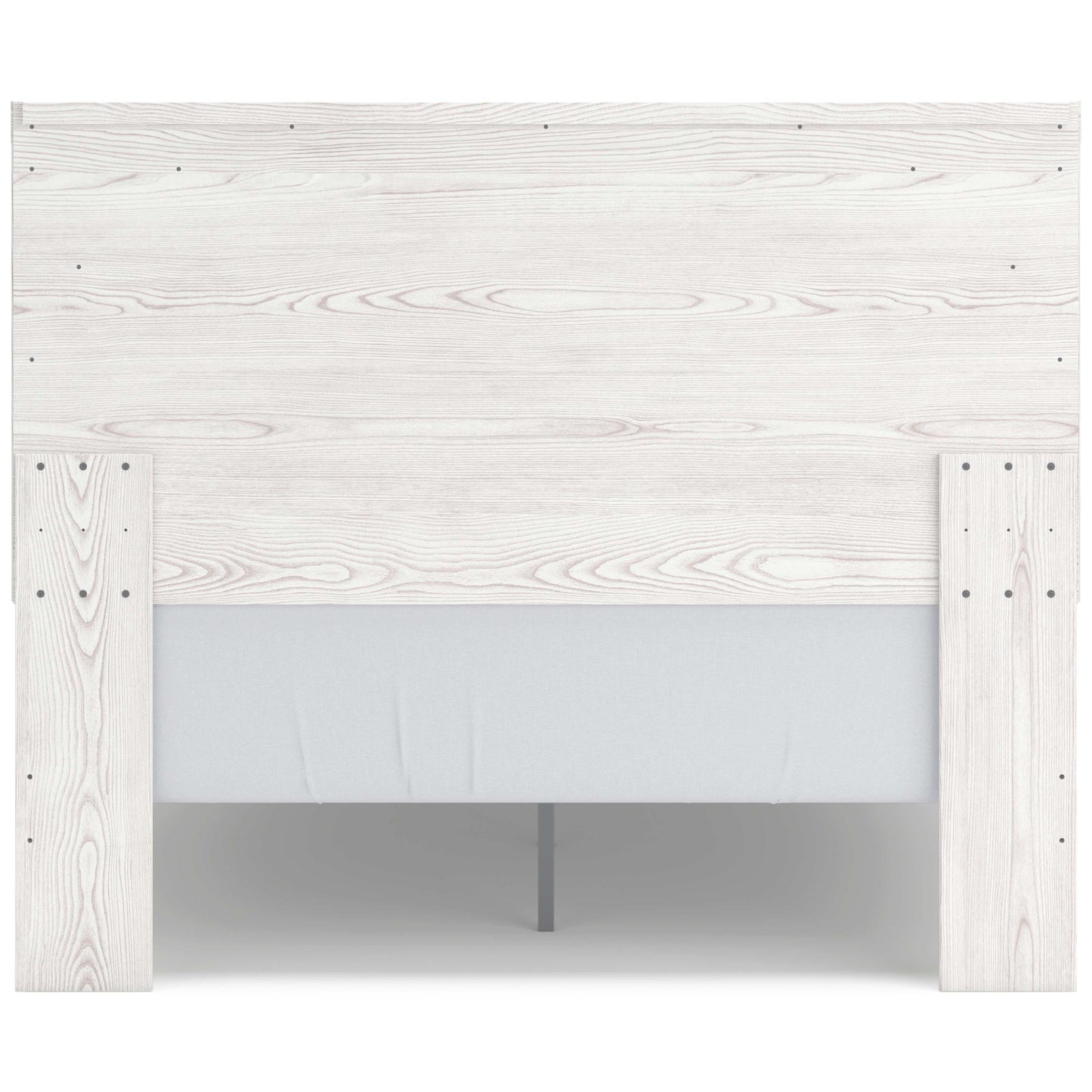 Gerridan White & Gray Queen Panel Bed Frame