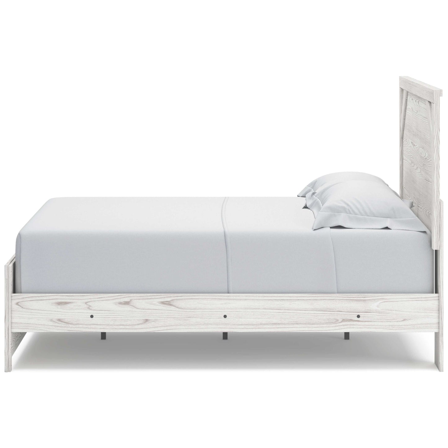 Gerridan White & Gray Queen Panel Bed Frame