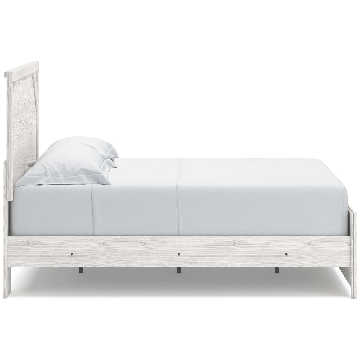 Gerridan White & Gray Queen Panel Bed Frame