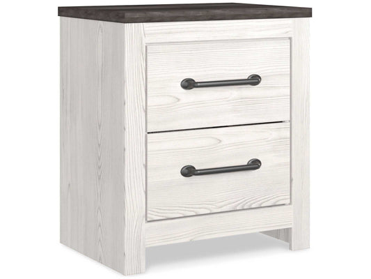 Gerridan White & Gray Nightstand